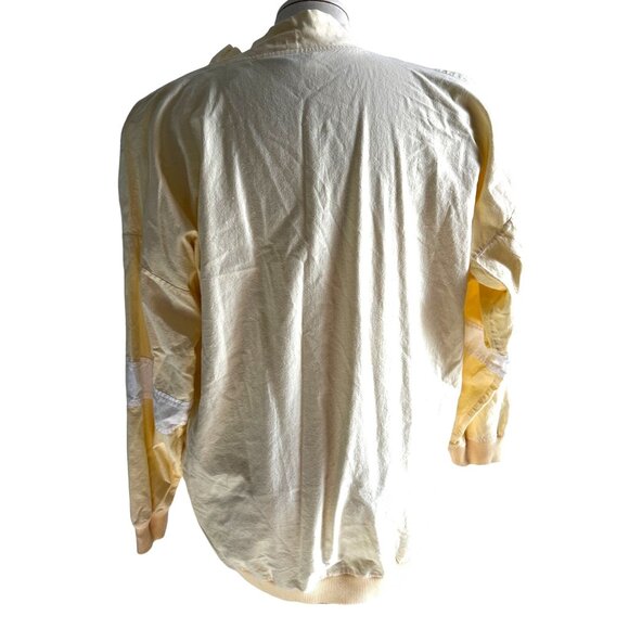 Take Off Vintage Cotton Yellow and White Cardigan Blazer Sz Small Womens Colorbl - Picture 2 of 11